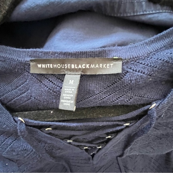 WHBM White House Black Market bell sleeves blouse medium - Picture 5 of 8